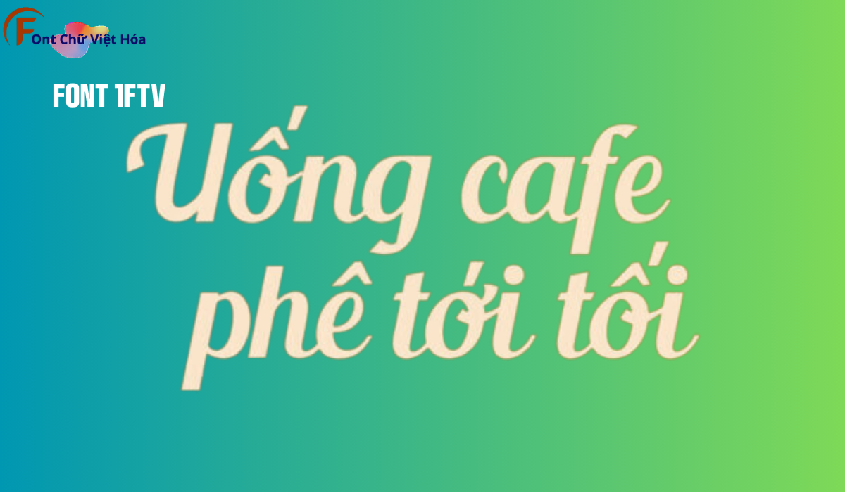 Font 1FTV Blenda Script