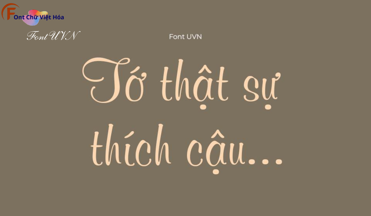 Font UVN Môi Hồng