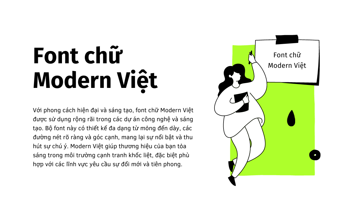 Font chữ Modern Việt