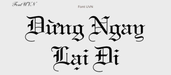 Font UVN Dạ Cưới