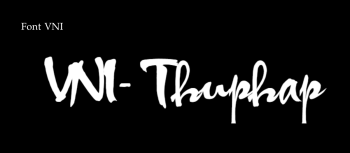Font VNI Thu Phap